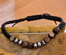 Load image into Gallery viewer, Hematite and Tigers Eye Adjustable Bracelet
