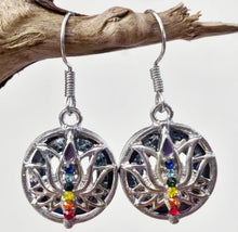 Load image into Gallery viewer, Lotus Chakra Earrings