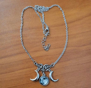 Triple Moon Necklace