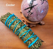 Load image into Gallery viewer, Cedar, Blue Sage and Amethyst Bundle