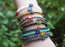 Load image into Gallery viewer, Beaded Evil Eye Bracelets