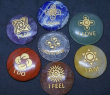Load image into Gallery viewer, Chakra Affirmations Stone Set