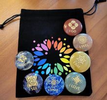 Load image into Gallery viewer, Chakra Affirmations Stone Set