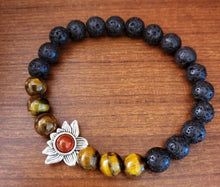 Load image into Gallery viewer, Lava Lotus Bracelet