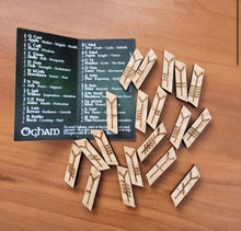 Load image into Gallery viewer, Ogham Wood Runes