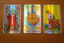 Load image into Gallery viewer, Holographic Rider Waite Tarot Deck