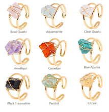 Load image into Gallery viewer, Gemstone Adjustable Rings
