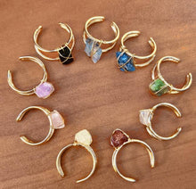 Load image into Gallery viewer, Gemstone Adjustable Rings

