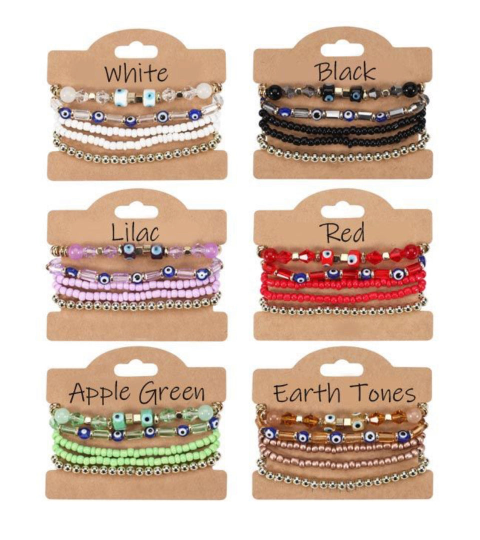 Evil Eye Bracelet Sets