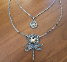 Load image into Gallery viewer, Marigold Dragonfly Pendant
