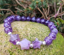 Load image into Gallery viewer, Amethyst Star Bracelet
