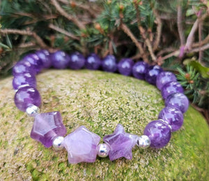 Amethyst Star Bracelet