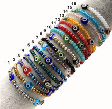 Load image into Gallery viewer, Beaded Evil Eye Bracelets
