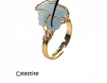 Load image into Gallery viewer, Adjustable Gemstone Rings

