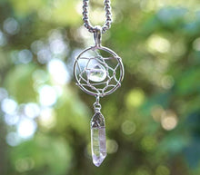 Load image into Gallery viewer, Dreamcatcher Crystal Pendant Necklaces
