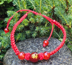 Red Dragon Carnelian Bracelet