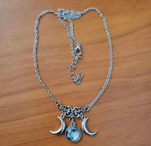 Load image into Gallery viewer, Triple Moon Necklace
