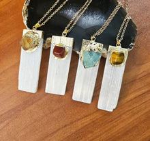 Load image into Gallery viewer, Selenite Gemstone Pendants
