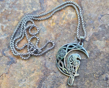 Load image into Gallery viewer, Celtic Raven Pendant
