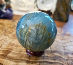 Lemurian Blue Calcite Spheres