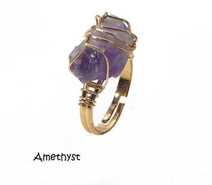 Adjustable Gemstone Rings