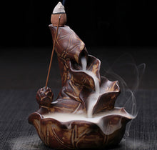 Load image into Gallery viewer, Lotus Back Flow Incense Burner
