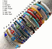 Load image into Gallery viewer, Beaded Evil Eye Bracelet
