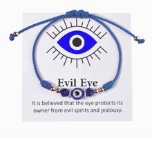 Load image into Gallery viewer, Adjustable Evil Eye Bracelets
