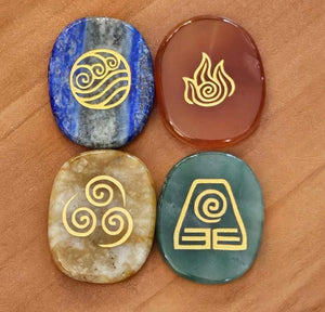 Mayan Four Elements Palm Stones