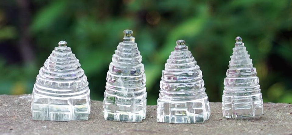 Sri Yantra in Clear Quartz