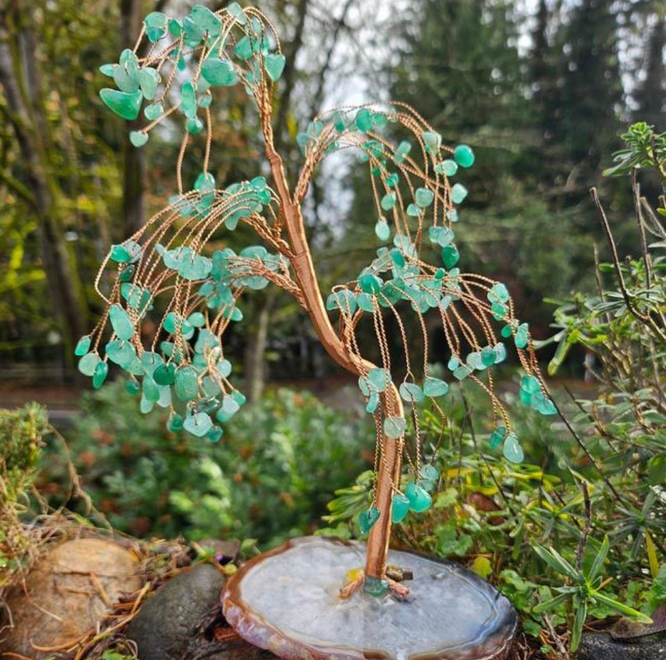 Green Aventurine Willow Tree