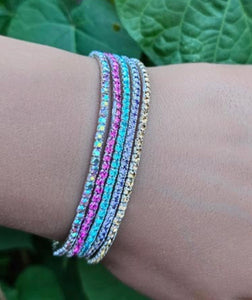 Thin Rhinestone Bracelets