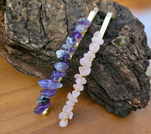 Gemstone Hairclips