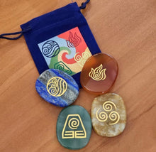 Load image into Gallery viewer, Mayan Four Elements Palm Stones
