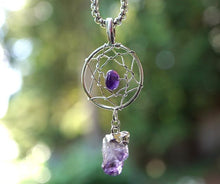 Load image into Gallery viewer, Dreamcatcher Crystal Pendant Necklaces
