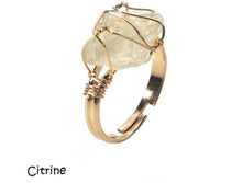 Load image into Gallery viewer, Adjustable Gemstone Rings
