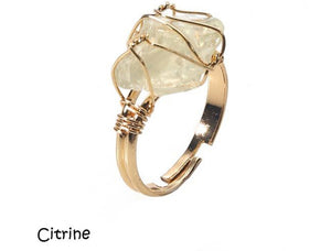 Adjustable Gemstone Rings