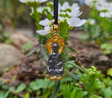 Load image into Gallery viewer, Hematite Buddha Pendant
