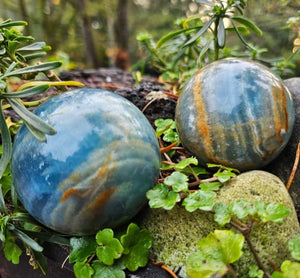 Lemurian Blue Calcite Spheres