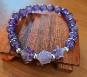 Amethyst Star Bracelet