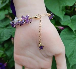 Amethyst Chip Bracelet