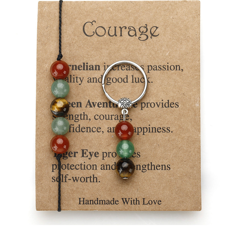 Bracelet and Keyring Gemstone Sets