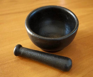 Cast Iron Mortar & Pestle