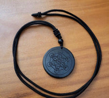 Load image into Gallery viewer, Shungite Metatron Pendant
