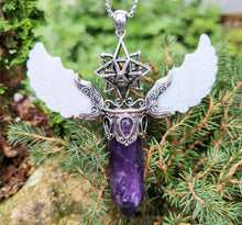 Load image into Gallery viewer, Amethyst Metatron Pendant
