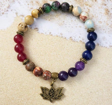 Load image into Gallery viewer, Chakra Lotus Bracelets
