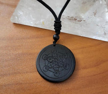 Load image into Gallery viewer, Shungite Metatron Pendant
