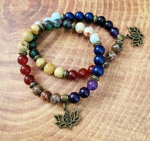 Chakra Lotus Bracelets