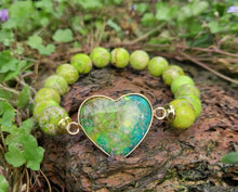 Load image into Gallery viewer, Sediment Jasper Heart Bracelets
