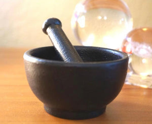 Cast Iron Mortar & Pestle